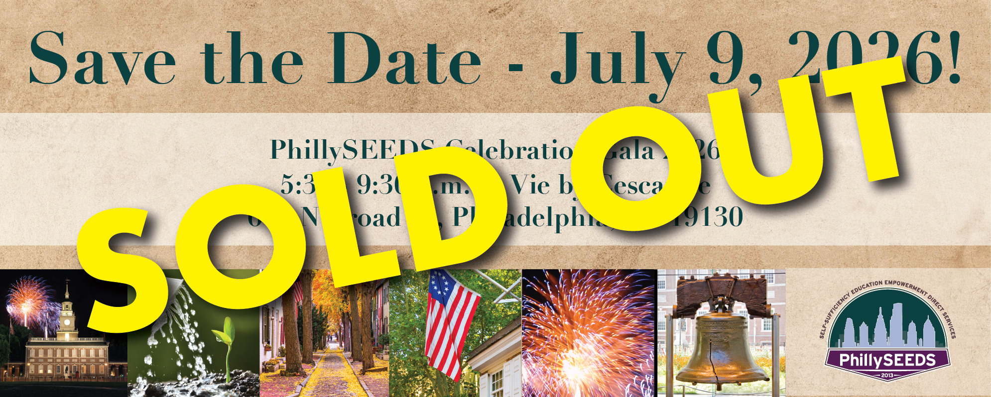 PhillySEEDs Gala SOLD OUT